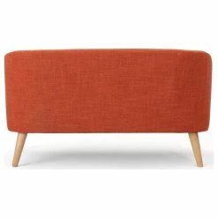 GDFStudio GDF Studio Carol Button Back Mid Century Fabric Modern Loveseat, Muted Orange -GDF sofa Shop 8eb138930f907ac2 6781 w800 h800 b1 p0