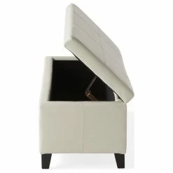 GDFStudio GDF Studio Skyler Beige Fabric Storage Ottoman Bench, Ivory -GDF sofa Shop 8ed1a6ae039ad456 9744 w800 h800 b1 p0
