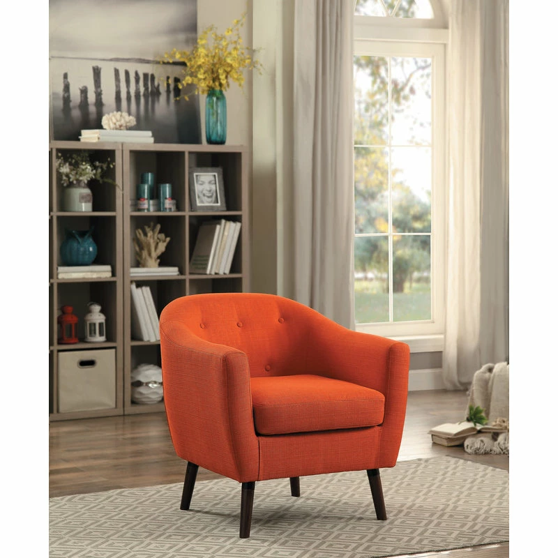 Lexicon Home Baylor Accent Chair, Orange 4 Lexicon Home Baylor Accent Chair, Orange - Image 2