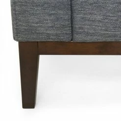 GDFStudio Noxon Fabric 3 Seater Sofa With Accent Pillows, Charcoal + Dark Walnut -GDF sofa Shop 92116926005272d8 4488 w800 h800 b0 p0