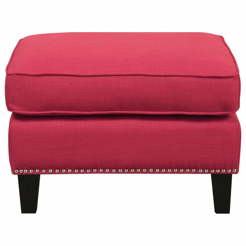 Picket House Emery Ottoman, Blue, Berry 4 Picket House Emery Ottoman, Blue, Berry - Image 2