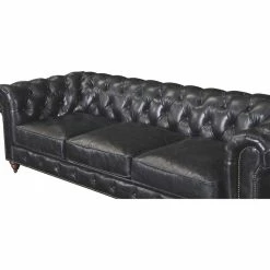 Crafters And Weavers Top Grain Leather Chesterfield Sofa, Slate -GDF sofa Shop 940163bd00a4391a 4255 w800 h800 b1 p0