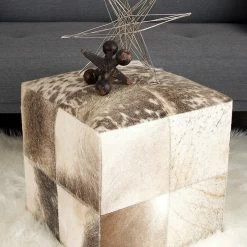 Brimfield & May Contemporary Gray Leather Stool 95920 -GDF sofa Shop 9401d5520e624ad2 2801 w800 h800 b0 p0