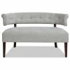 Jennifer Taylor Home Jared Roll Arm Tufted Bench Settee, Silver Gray Polyester Yarn-Dyed 1 Jennifer Taylor Home Jared Roll Arm Tufted Bench Settee, Silver Gray Polyester Yarn-Dyed -GDF sofa Shop 942172c801959333 9536 w800 h800 b1 p0