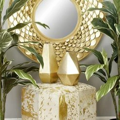 Brimfield & May Contemporary Gold Leather Stool 95947 -GDF sofa Shop 94617f1c0e624b9a 4673 w800 h800 b0 p0