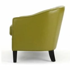 GDFStudio GDF Studio Isolde Modern Petite Loveseat, Green Leather -GDF sofa Shop 949193fd01c52604 3961 w800 h800 b1 p0