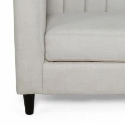 GDFStudio Violet Channel Stitched Fabric 3 Seat Sofa, Beige And Dark Brown -GDF sofa Shop 94f1aec20f9065d8 2270 w800 h800 b0 p0