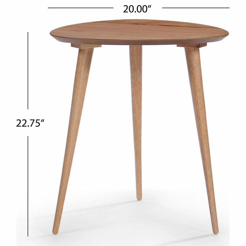 GDFStudio GDF Studio Finnian Wood Finish End Table, Natural 5 GDFStudio GDF Studio Finnian Wood Finish End Table, Natural - Image 3