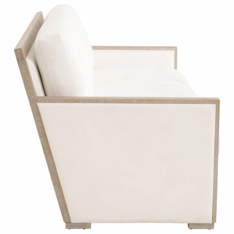 EFL Manhattan 85" Wood Trim Sofa LiveSmart Peyton-Pearl Natural Gray Oak 5 EFL Manhattan 85" Wood Trim Sofa LiveSmart Peyton-Pearl Natural Gray Oak - Image 3