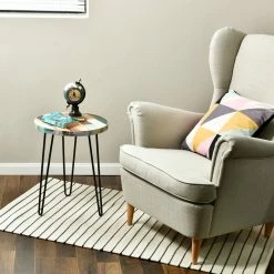 Welland Industries LLC Taylor Side Table Reclaimed Wood, Round -GDF sofa Shop 969137780cb8b796 0115 w800 h800 b0 p0