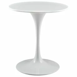 LexMod Lippa Round Wood Top Dining Table, White, 28" -GDF sofa Shop 97612b4a00cd1a5d 9940 w800 h800 b1 p0