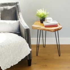 Welland Industries LLC Cedar Wood Stump End Table Rustic Surface Side Table -GDF sofa Shop 986156ca0cb79250 9616 w800 h800 b0 p0