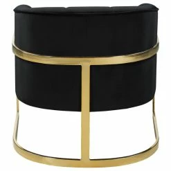 Meridian Furniture Carter Velvet Accent Chair, Black -GDF sofa Shop 9871012b02740d9d 3097 w800 h800 b1 p0