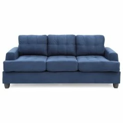 Glory Furniture Carmel Suede Sofa, Navy Blue Suede -GDF sofa Shop 98c157170ea0c9f2 4591 w800 h800 b1 p0
