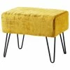 Home Soft Things Textured Velvet Ottoman, Sulphur, 19"x13"x17" -GDF sofa Shop 9a111ec10dba1def 4155 w800 h800 b1 p0