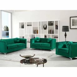Meridian Furniture Isabelle Velvet Loveseat, Green 9 Meridian Furniture Isabelle Velvet Loveseat, Green -GDF sofa Shop 9ad18f5608657286 6428 w800 h800 b0 p0