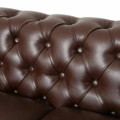 GDFStudio Timber Contemporary Button Tufted Loveseat With Nailhead Trim, Dark Brown And Es -GDF sofa Shop 9bd1cbb200d2fffa 5898 w800 h800 b0 p0