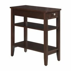 Convenience Concepts American Heritage 3 Tier End Table In Espresso Wood Finish