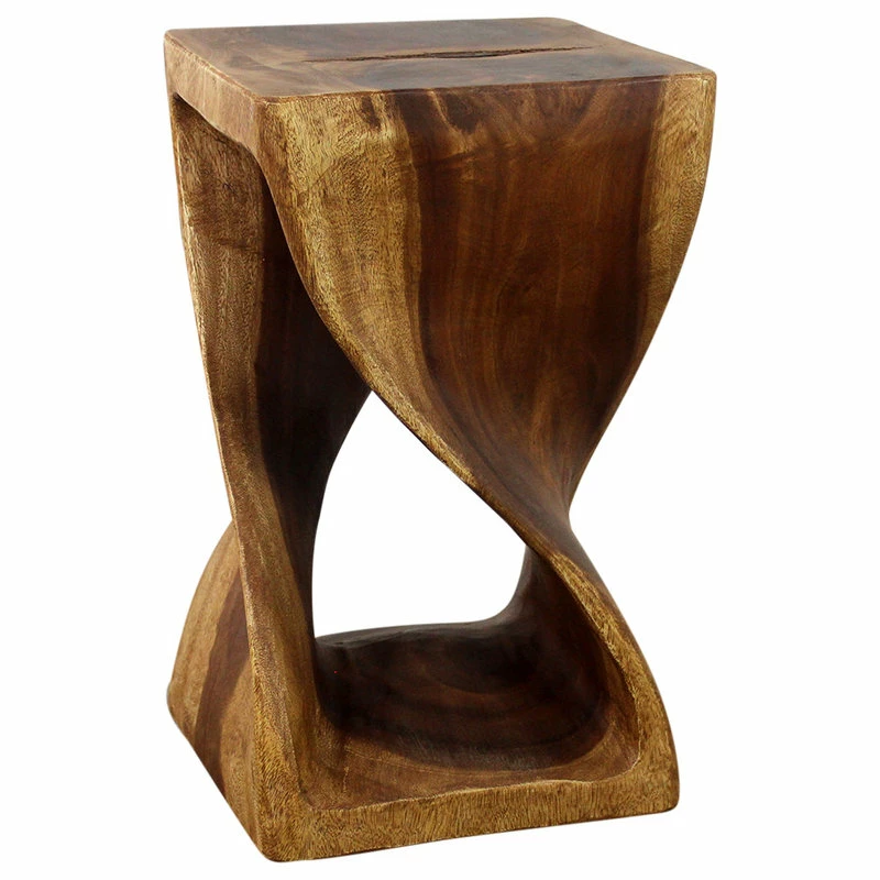 Kammika Import Export Co., Ltd (Thailand) Haussmann® Original Wood Twist Stool 12 X 12 X 20 In High Oak Oil 8 Kammika Import Export Co., Ltd (Thailand) Haussmann® Original Wood Twist Stool 12 X 12 X 20 In High Oak Oil - Image 6