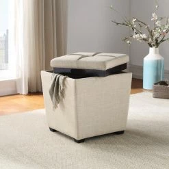 Office Star Products Rockford Storage Ottoman, Cream -GDF sofa Shop 9ce16da800ede650 2122 w800 h800 b0 p0