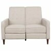 GDFStudio Manville Tufted Loveseat Pushback Recliner, Wheat/Dark Espresso, Fabric -GDF sofa Shop 9d11f34301e53b54 9030 w800 h800 b1 p0