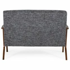 Vig Furniture Inc. Modrest Candea Mid-Century Walnut And Gray Loveseat -GDF sofa Shop 9d3124fd0e9088ed 6127 w800 h800 b1 p0