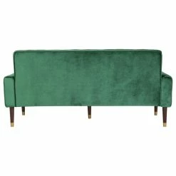 GDFStudio Adan Tufted Velvet Sofa With Gold Tipped Tapered Legs, Emerald, Gold Finish -GDF sofa Shop 9dc14b2201dcf945 1936 w800 h800 b1 p0