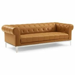LexMod Idyll Tufted Button Upholstered Leather Chesterfield Sofa, Tan -GDF sofa Shop 9ef1a9d400cd29fd 3904 w800 h800 b1 p0