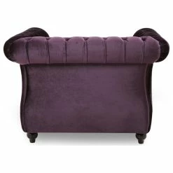 GDFStudio Leila Chesterfield Velvet Club Chair, Blackberry, Dark Brown -GDF sofa Shop 9f01c30e01d7a8a9 3596 w800 h800 b1 p0