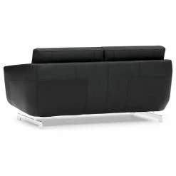 Zuri Furniture Modern Armondo Loveseat In Black Microfiber And Genuine Leather -GDF sofa Shop 9f717c840d092b65 8160 w800 h800 b1 p0