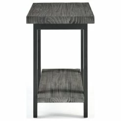 Bolton Furniture, Inc. Pomona Metal And Wood End Table, Slate Gray -GDF sofa Shop 9f81296901f43624 7421 w800 h800 b1 p0