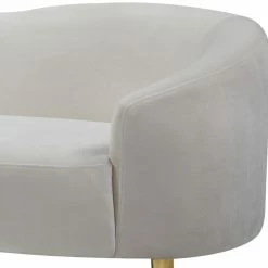 Meridian Furniture Ritz Velvet Loveseat, Cream 15 Meridian Furniture Ritz Velvet Loveseat, Cream -GDF sofa Shop 9f91808a02741190 6419 w800 h800 b0 p0