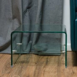 GDFStudio GDF Studio Classon Transparent Glass End Table With Shelf -GDF sofa Shop a03193610f9315b6 9126 w800 h800 b0 p0