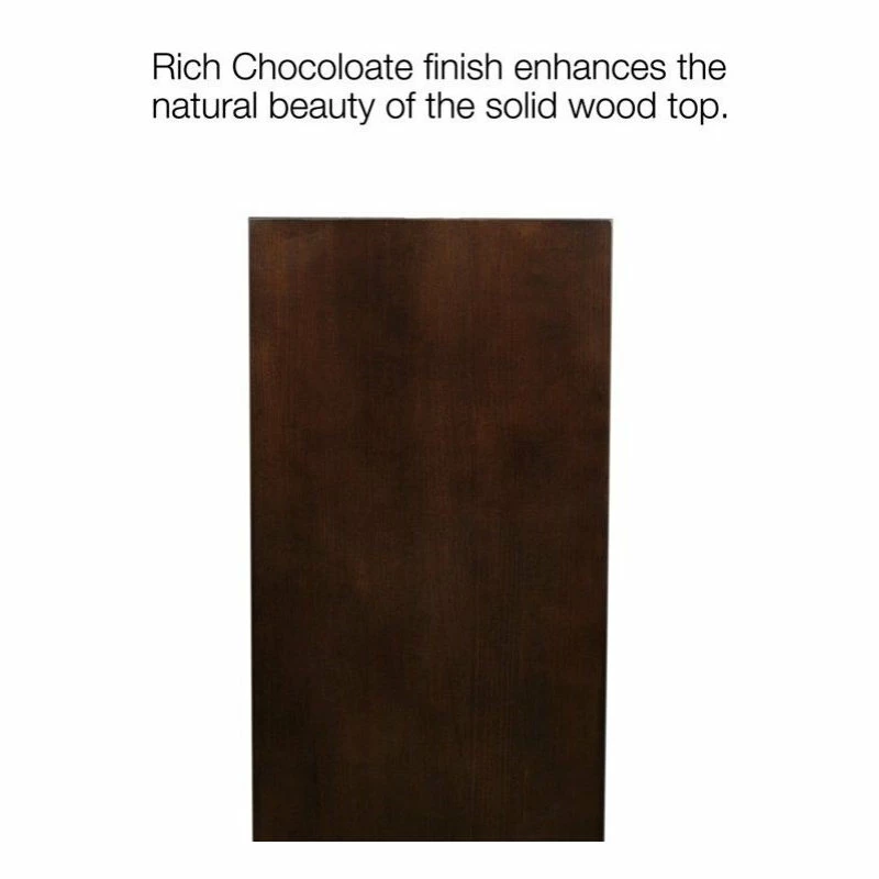 Leick Home Leick Furniture Wood Chairside-Recliner End Table In A Chocolate Oak Finish 5 Leick Home Leick Furniture Wood Chairside-Recliner End Table In A Chocolate Oak Finish - Image 3