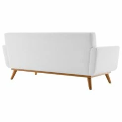 LexMod Engage Upholstered Fabric Loveseat, White -GDF sofa Shop a1e102be013957be 1703 w800 h800 b1 p0