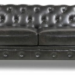 Jennifer Taylor Home Winston 91" Tufted Chesterfield Sofa, Vintage Black Brown Faux Leather 16 Jennifer Taylor Home Winston 91" Tufted Chesterfield Sofa, Vintage Black Brown Faux Leather -GDF sofa Shop a2e1299f0d8cfdda 6633 w800 h800 b0 p0