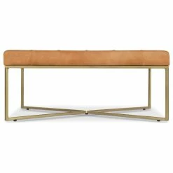 Edgemod Traversa Ottoman, Saddle Tan/Antique Brass -GDF sofa Shop a3918a1f0ea6773e 3869 w800 h800 b1 p0