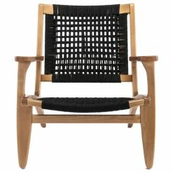Boraam Industries, Inc. Boraam Harrison Woven Chair, Black And Oak -GDF sofa Shop a4117f15035c3f8c 7667 w800 h800 b1 p0