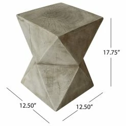 GDFStudio GDF Studio Manuel Indoor Lightweight Concrete Accent Table, Light Gray -GDF sofa Shop a44110b1035b2d15 0245 w800 h800 b1 p0