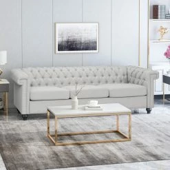GDFStudio Spencer Tufted Chesterfield Fabric 3 Seater Sofa 14 GDFStudio Spencer Tufted Chesterfield Fabric 3 Seater Sofa -GDF sofa Shop a511097d0f907216 0932 w800 h800 b0 p0