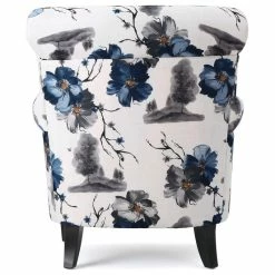 GDFStudio GDF Studio Manon Blue & White Floral Print Fabric Club Chair -GDF sofa Shop a5b1ab0e036c608a 0985 w800 h800 b1 p0