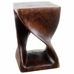 Kammika Import Export Co., Ltd (Thailand) Haussmann® Original Wood Twist Stool 12 X 12 X 18 In High Mocha Oil -GDF sofa Shop a6e18b6a02c93eb1 6225 w800 h800 b1 p0