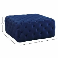 Meridian Furniture Ariel Velvet Ottoman/Bench, Navy -GDF sofa Shop a9812c2802682f05 5273 w800 h800 b1 p0