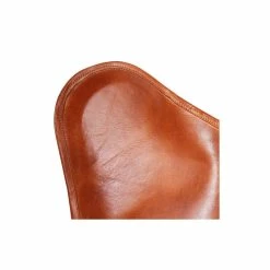 Vida XL International B.V. VidaXL Butterfly Chair Brown Real Leather Armchair Seating Seat Furniture -GDF sofa Shop a991c56003d84fac 4908 w800 h800 b0 p0