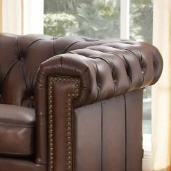 Hydeline USA Hydeline Stanwood 100% Leather Sofa Set, Dark Brown, Loveseat -GDF sofa Shop aaf1a04c0d5eb0da 7147 w800 h800 b0 p0