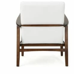 GDFStudio GDF Studio Callisto Mid Century Modern Fabric Club Chair, White -GDF sofa Shop ab11b87d01b8031b 4876 w800 h800 b1 p0
