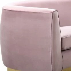 Meridian Furniture Julian Velvet Sofa, Pink, Gold Base -GDF sofa Shop ab81d4c102740db2 3111 w800 h800 b0 p0