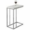 Monarch Specialties I 3008 Glossy White Hollow-Core/Chrome Metal Accent Table -GDF sofa Shop abb1950909d6776c 5152 w800 h800 b1 p0