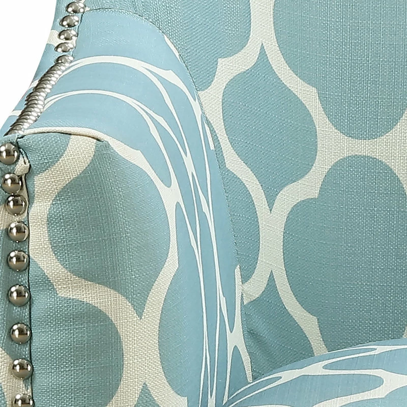 Picket House Deena Accent Chair, Dove, Aqua 5 Picket House Deena Accent Chair, Dove, Aqua - Image 3