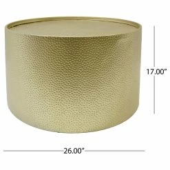 GDFStudio Rache Modern Round Accent Table With Hammered Iron, Gold -GDF sofa Shop ac719b48036c675b 3793 w800 h800 b1 p0